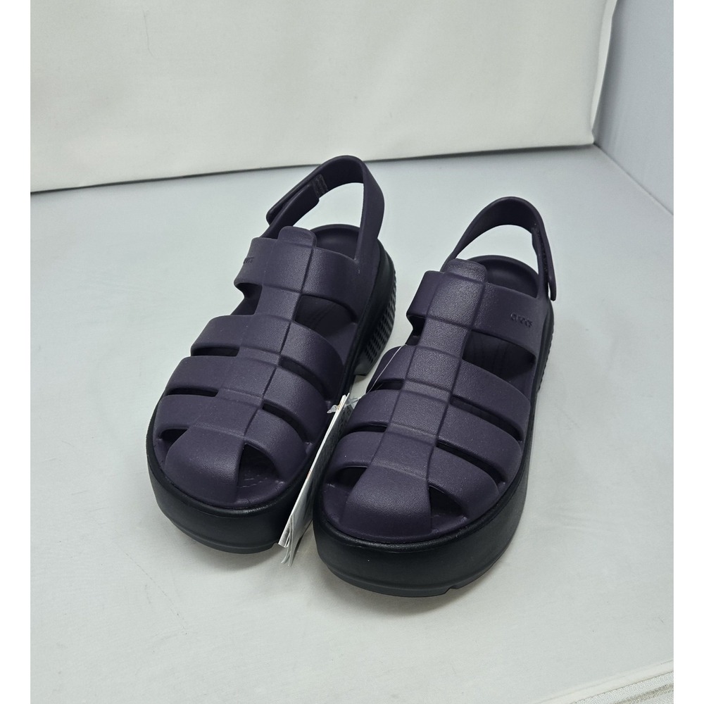NWT Croc's Unisex Purple Stomp Fisherman Sandal Size Women's 9, Men's 7